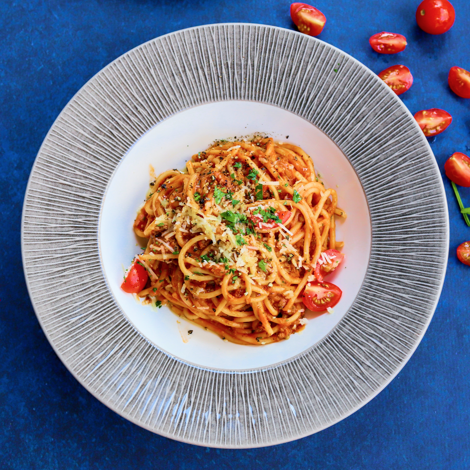 SAMPLE. Spaghetti with fresh mozzarella