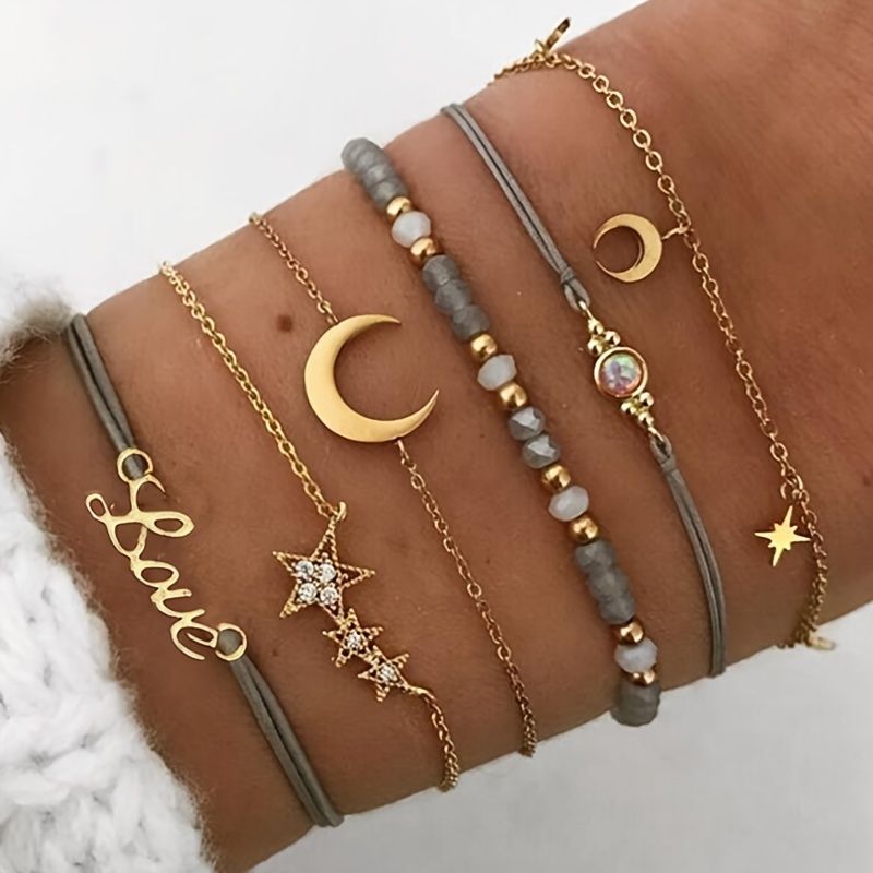6pcs/Set Boho Rope Bracelet