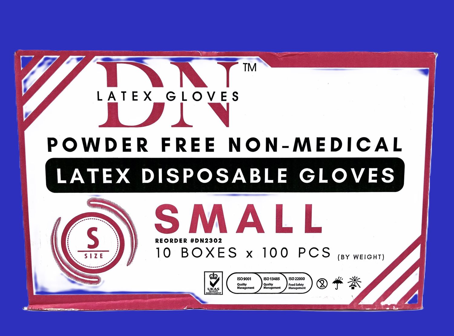 DN Latex Disposable Gloves Small (case) ($34 cash).