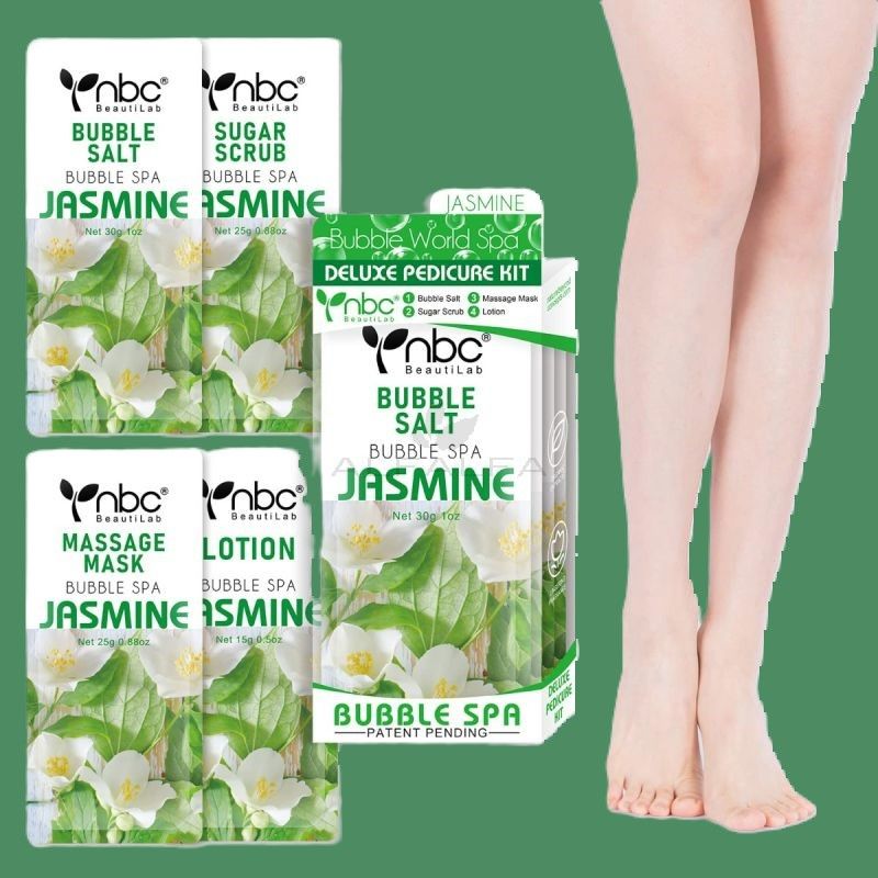 NbC 4-Step Deluxe Pedicure Jasmine (50pc)