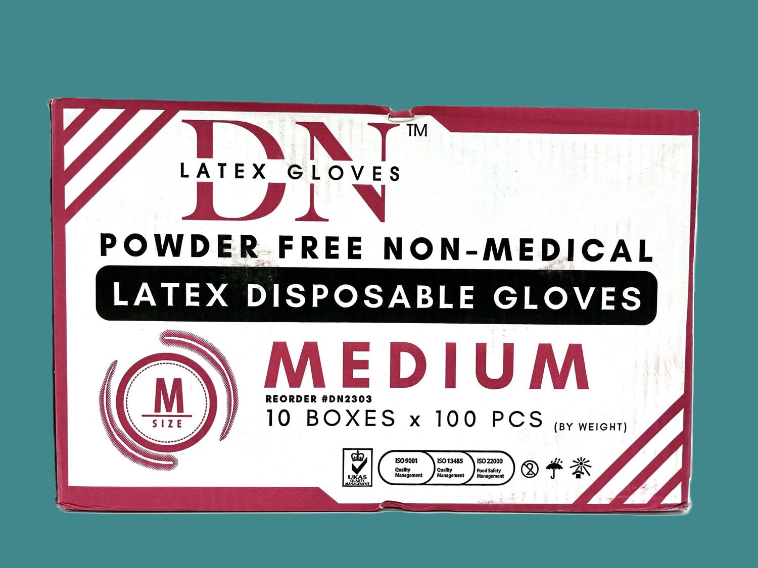 DN Latex Disposable Gloves Medium (case) ($34).