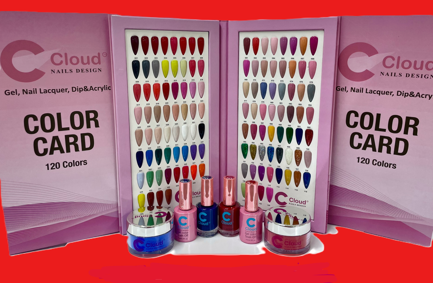 C-Cloud 120 4in1 collection. Duo regular/gel polish (pk)