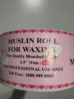 Wax Roll Fine Quality Bleached Muslin (3.5&quot; wide)