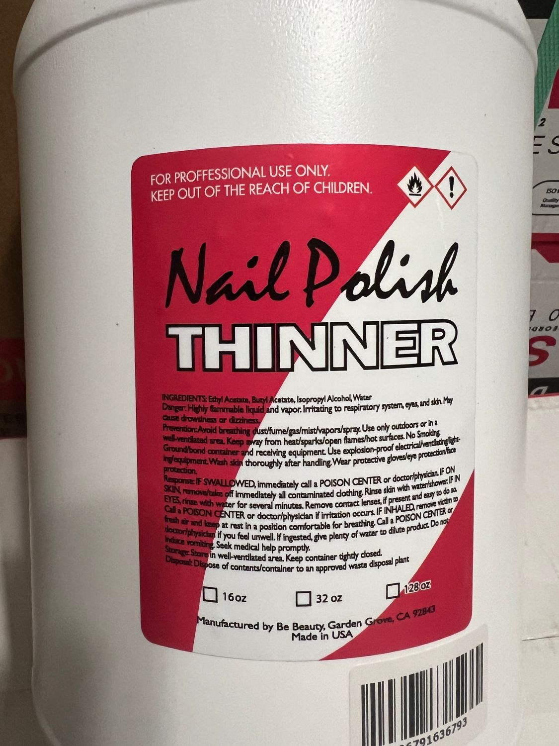 Nail Polish Thinner (gal)