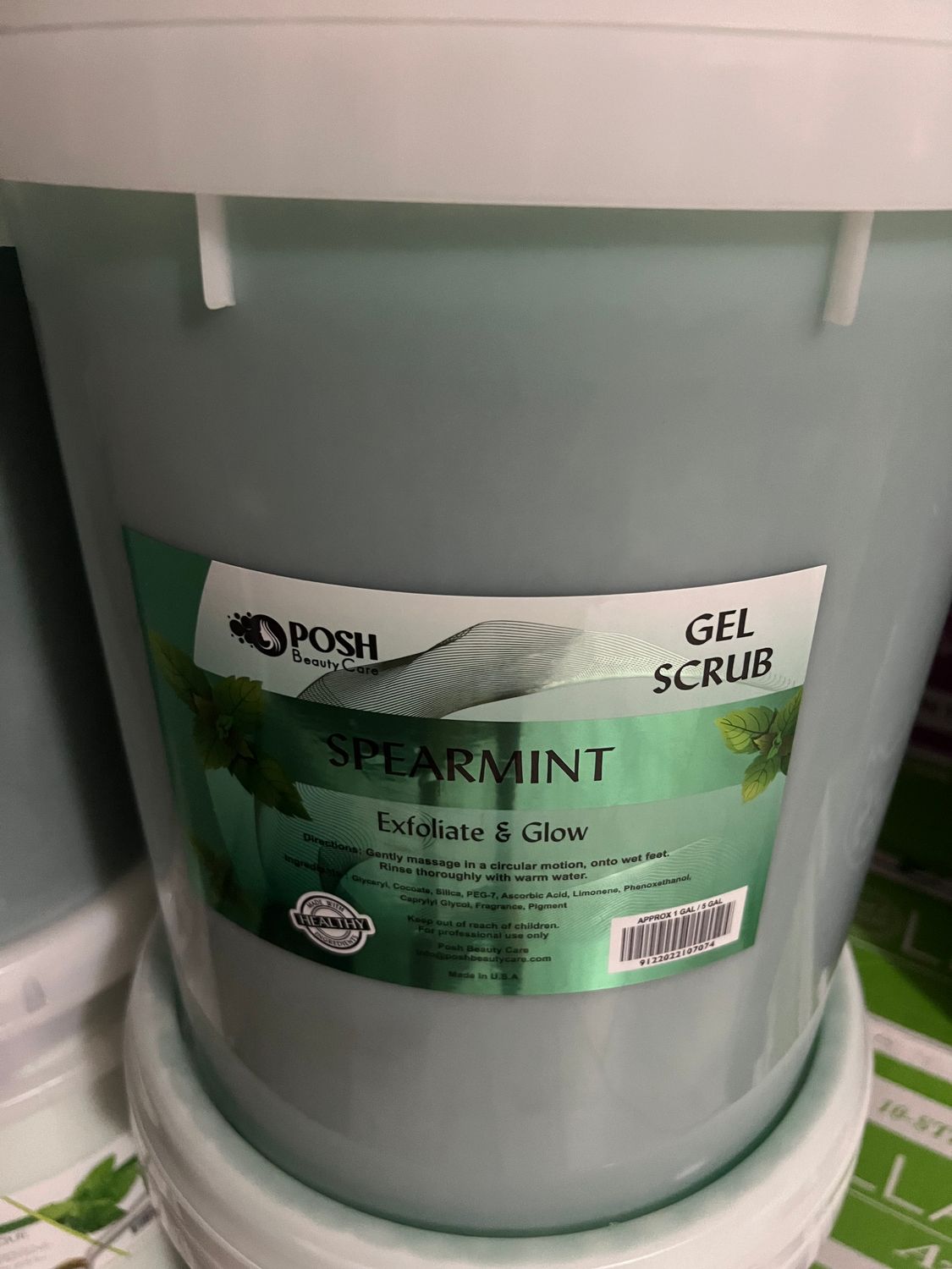 Posh Gel Scrub Spearmint (5gl)