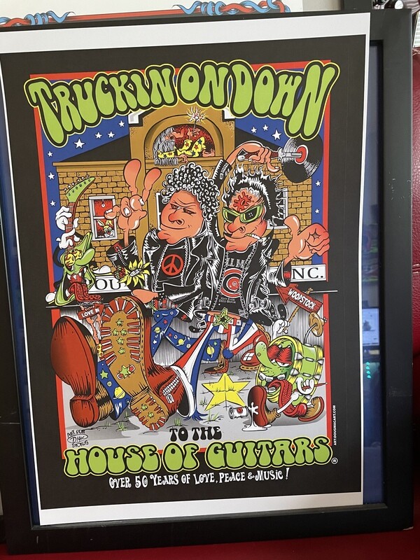 House of Guitars Original Shirt Illustration