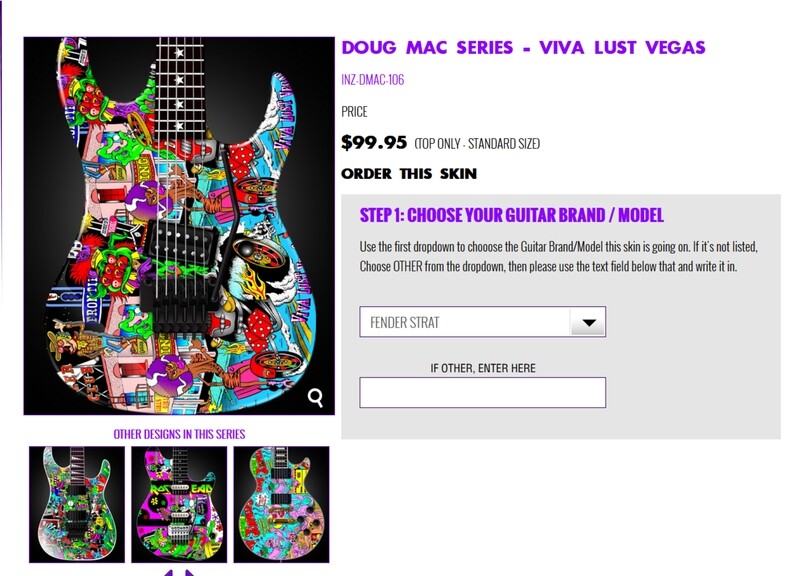 DMac Inzane Skins Guitar Skins