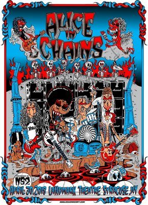Alice In Chains Commemritive Poster Only 30 Printed For Band Members And Management.I Have 30 I am able to sell all signed And Numbered 14.5x20.5 ONLY 2 left Alice In Chains Commemritive Poster Only 30 Printed For Band Members And Management.I Have 30 I am able to sell all signed And Numbered 14.5x20.5 ONLY 2 left
