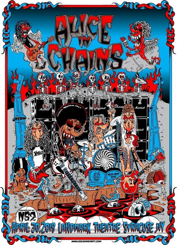 Alice In Chains Commemritive Poster Only 30 Printed For Band Members And Management.I Have 30 I am able to sell all signed And Numbered 14.5x20.5 ONLY 2 left Alice In Chains Commemritive Poster Only 30 Printed For Band Members And Management.I Have 30 I am able to sell all signed And Numbered 14.5x20.5 ONLY 2 left