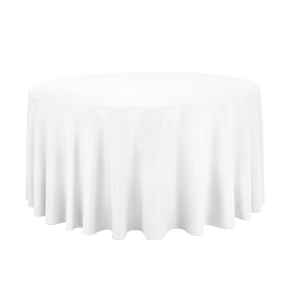 60&quot; Round Table Linens - White