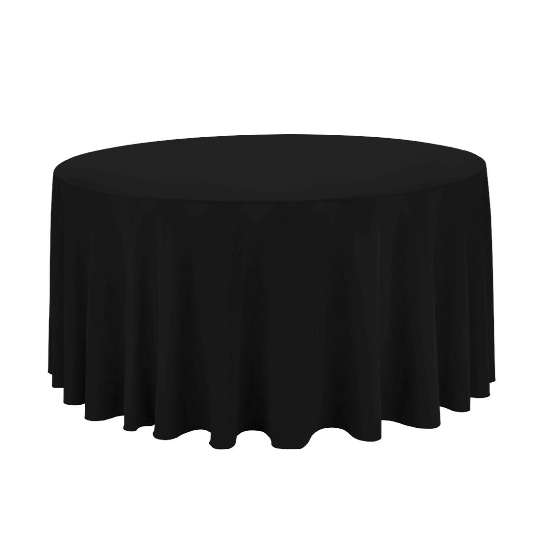 60&quot; Round Table Linens - Black