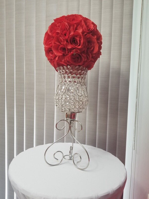Crystals Candle Centerpiece