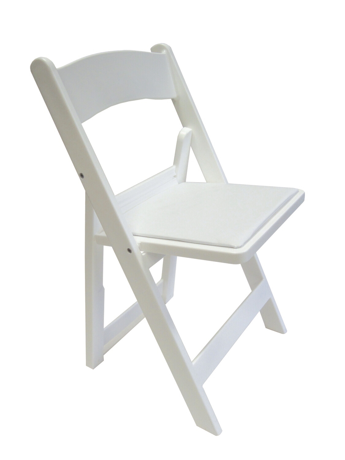 White Resin Folding Chair