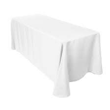 6&#39; Banquet Table Linen - White