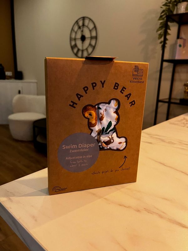 Happy Bear zwemluier | Klittenband | Wild Animals