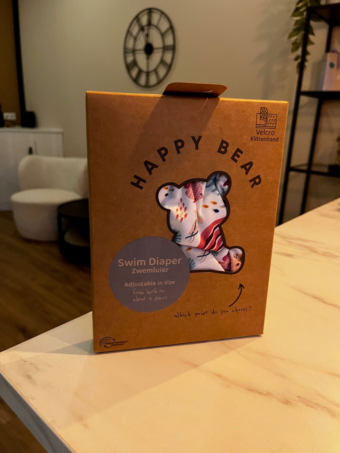 Happy Bear zwemluier | Klittenband | Pacific