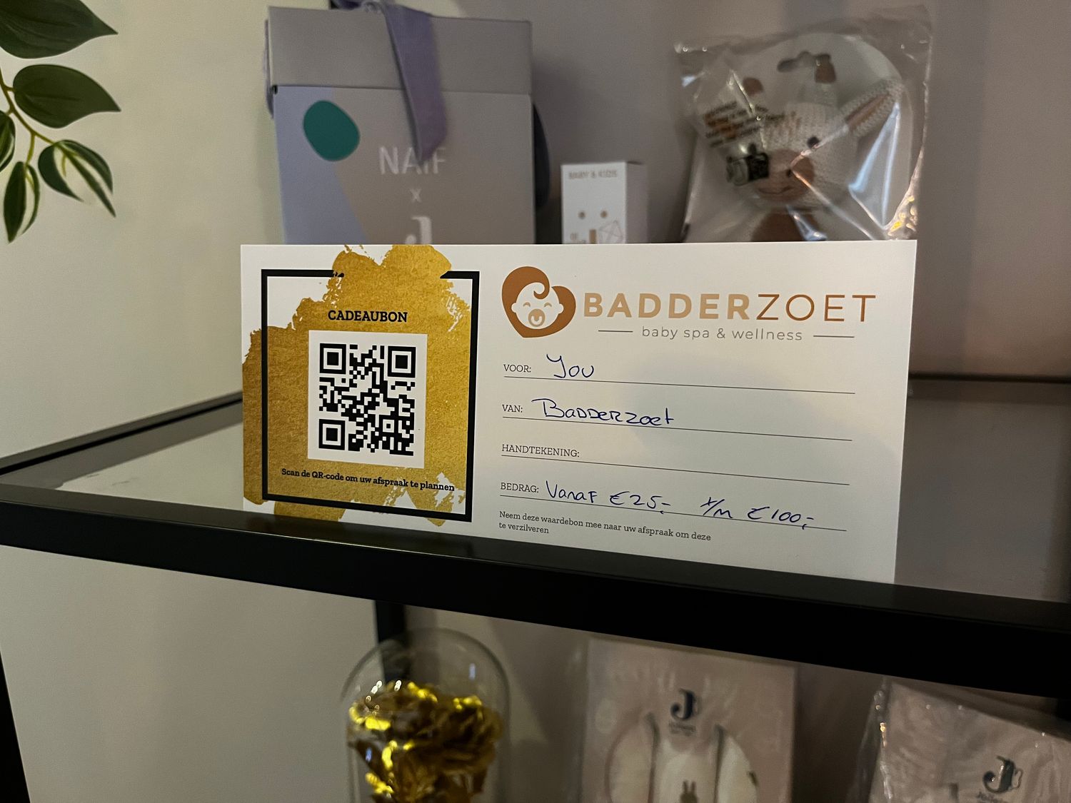 Cadeaubon t.w.v. €125,-
