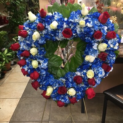 Red White and Blue Heart