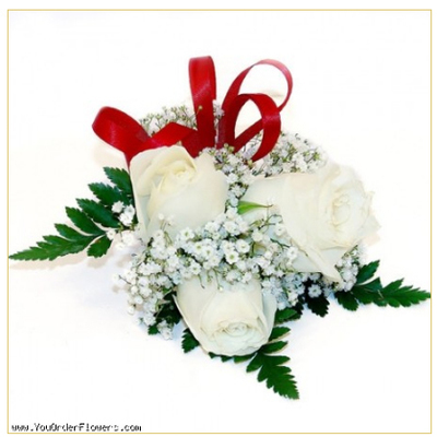 White Rose Corsage
