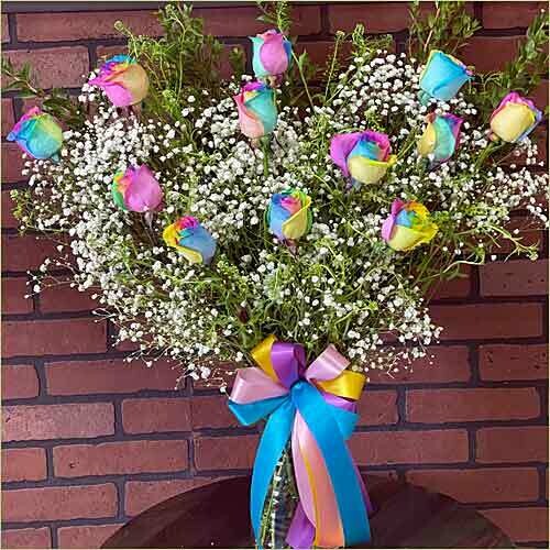 Rainbow Roses
