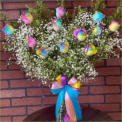Rainbow Roses