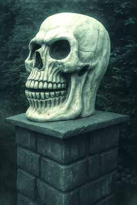 26&quot; Super Skull - Large Halloween Skull Prop