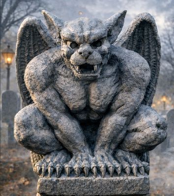 32" Full 3D Foam Gargoyle