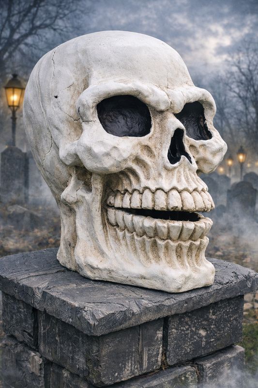 26" Super Skull - Large Halloween Skull Prop