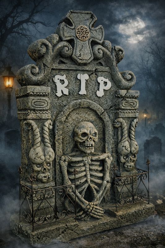 (Preorder) HUGE 50" Detailed Tombstone