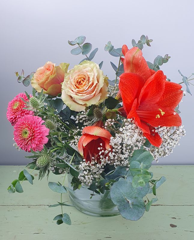 Amaryllis - Strauß Winterlich