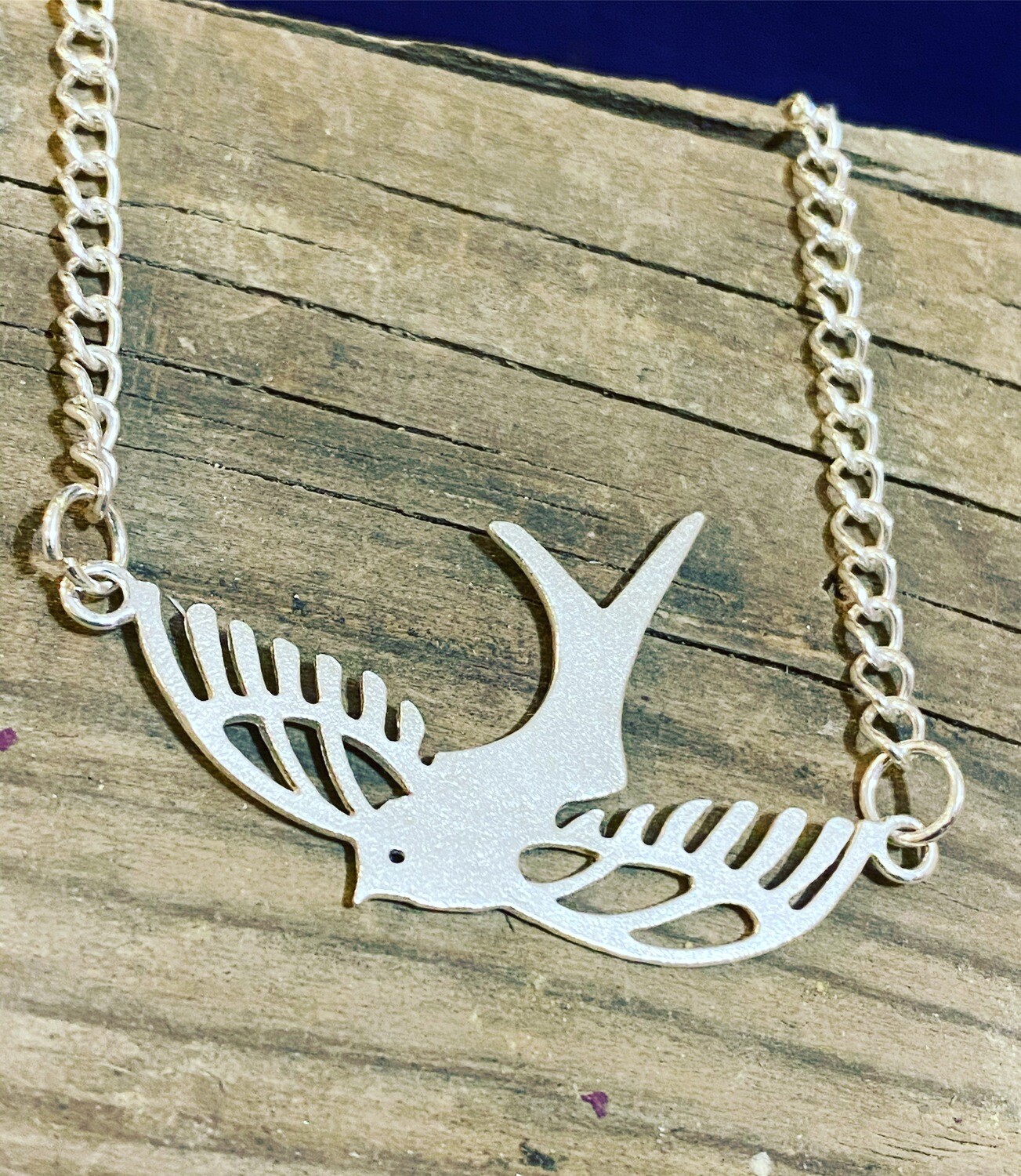 Swallow necklace sterling silver