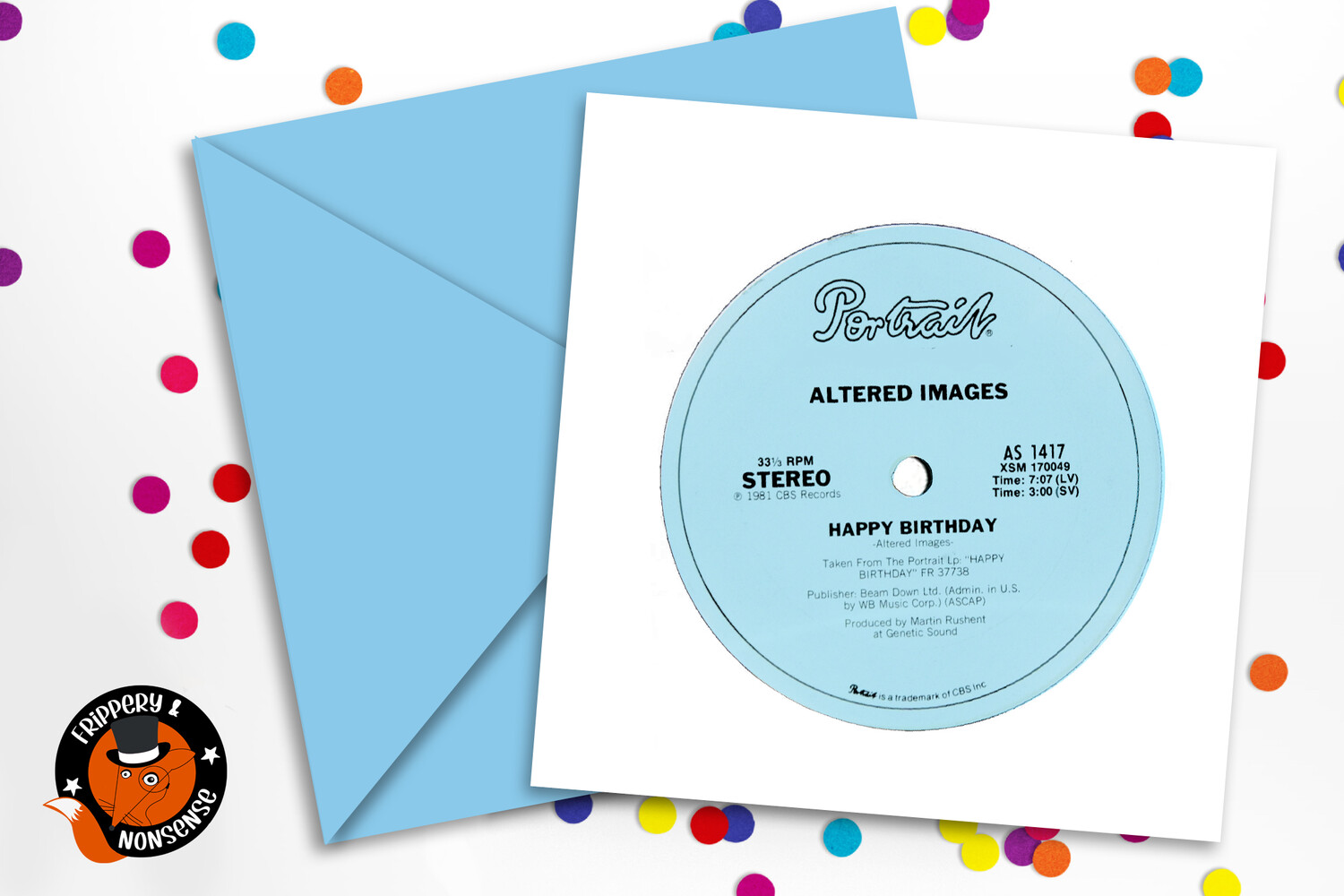 Altered images Happy Birthday card