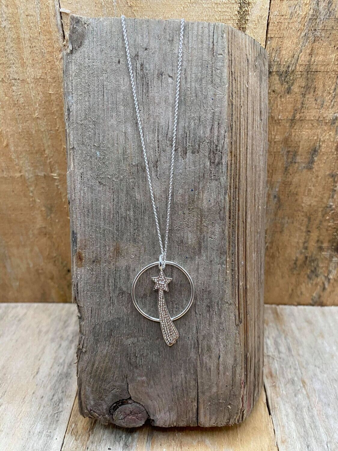 Shooting Star sterling silver necklace