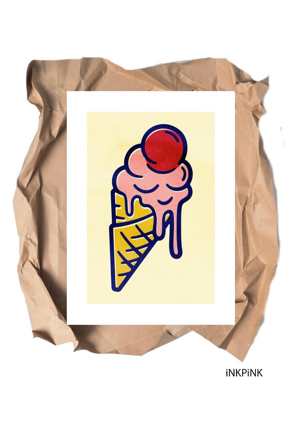 CARTOON CONE PRINT