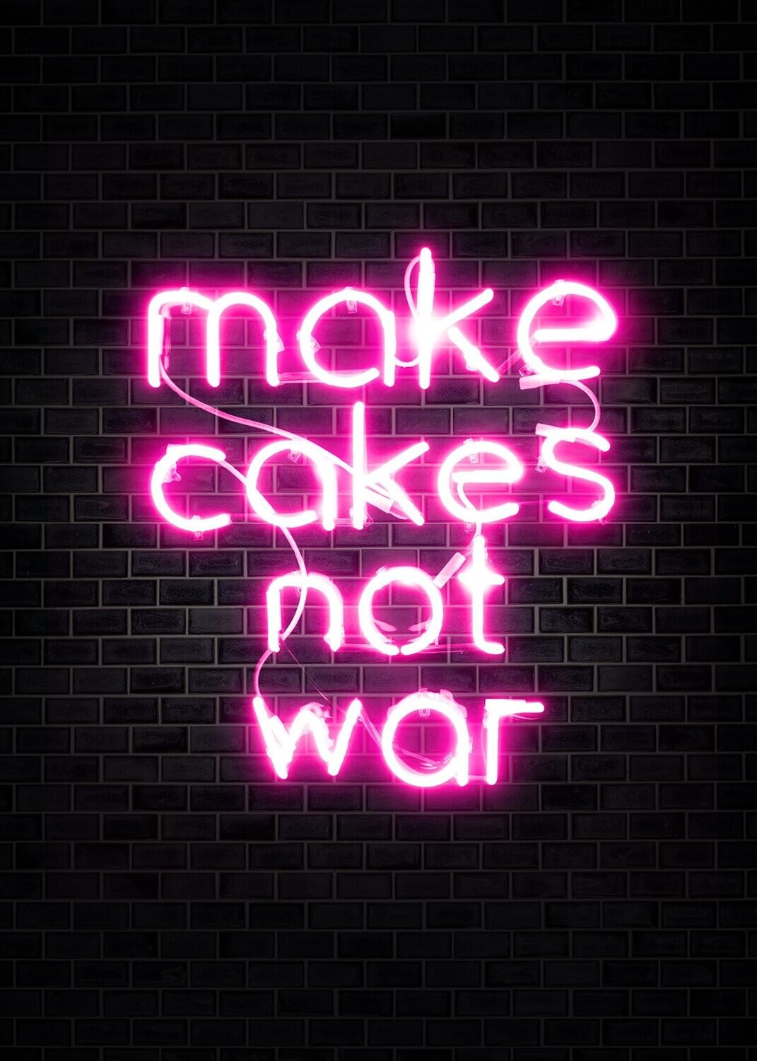 make cakes neon print