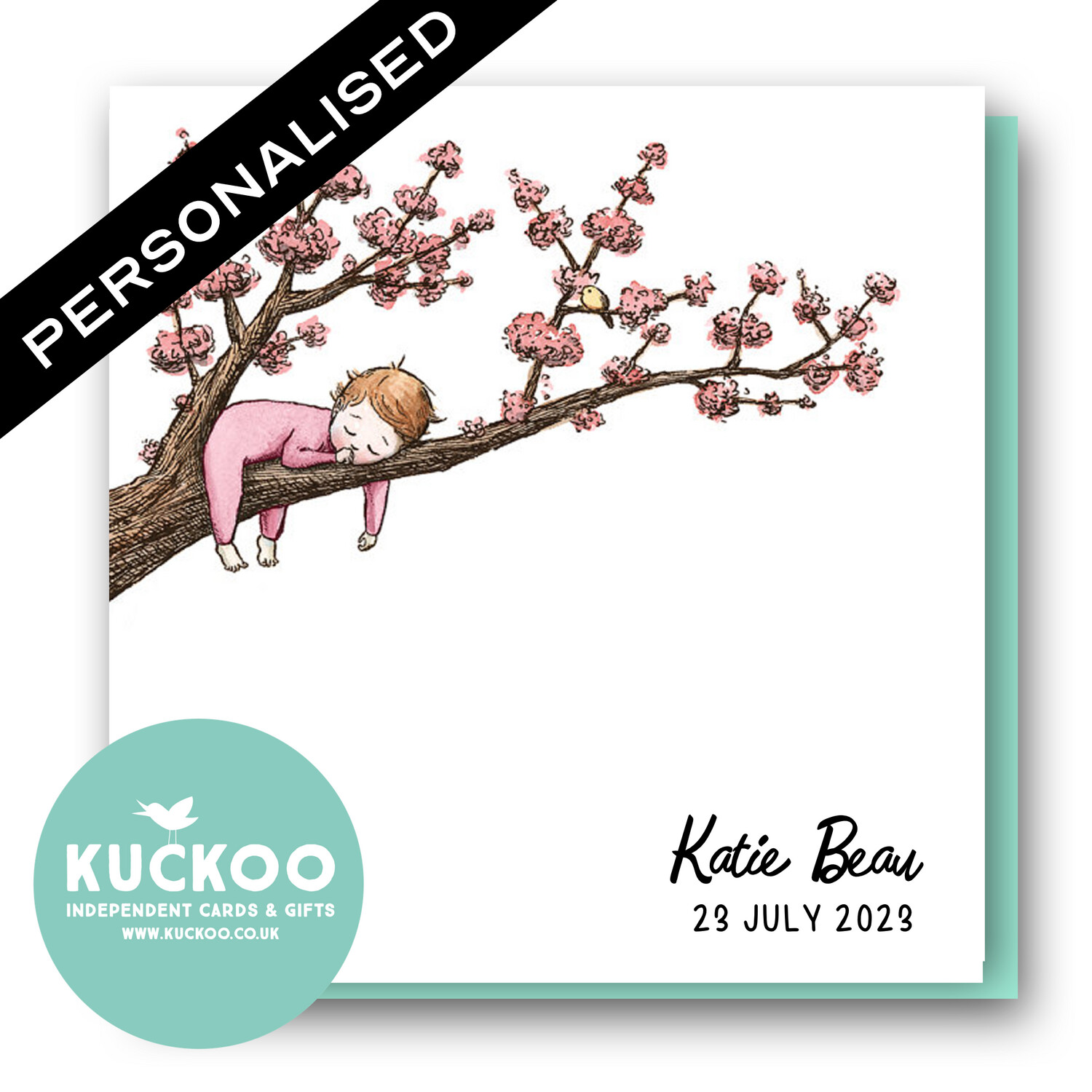personalised Baby blossom - pink
