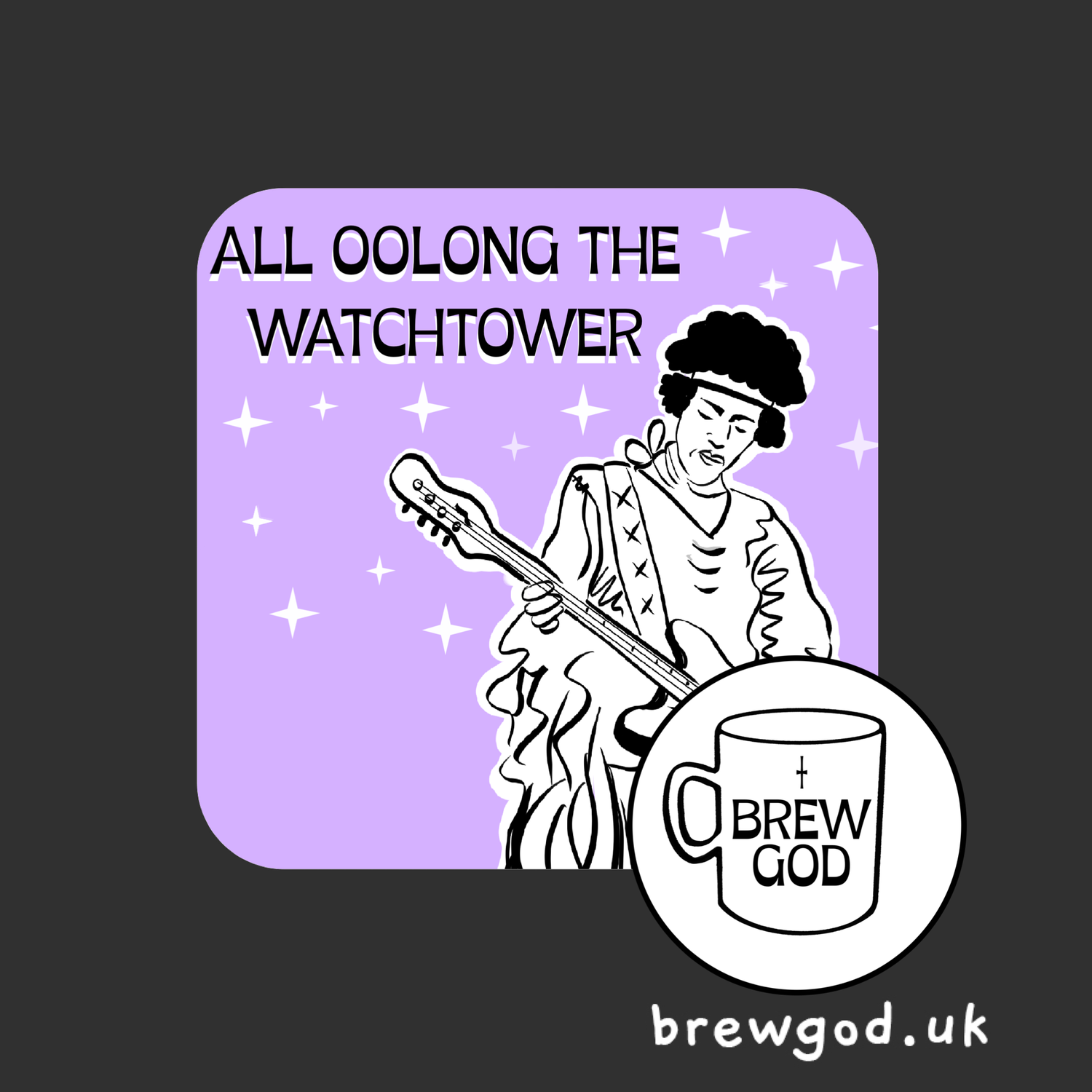 Jimi Hendrix - all oolong the watchtower coaster