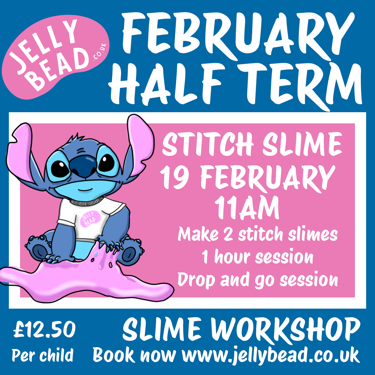 Stitch slime Wednesday 19 February 11am