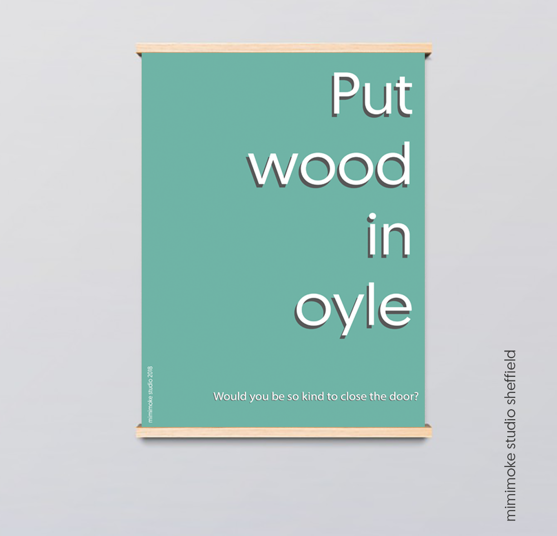 Put wood in oyle