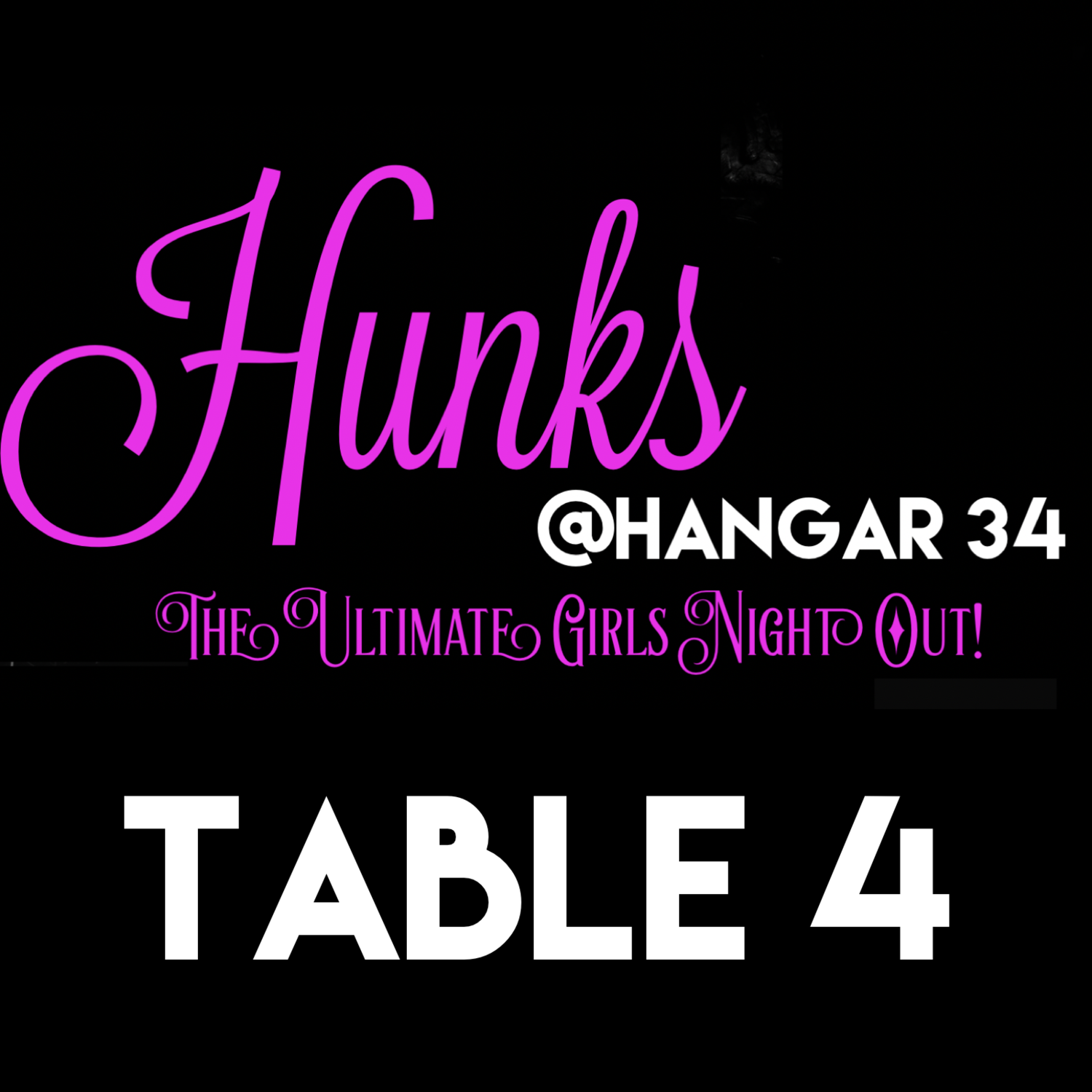 (MM30) Hunks @Hangar 34: Table 4 - Friday 19th October