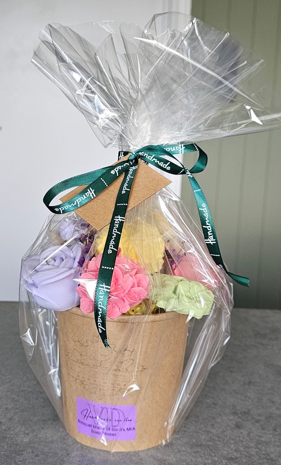 Goat&#39;s milk soap bouquet &quot;Roses&quot;
