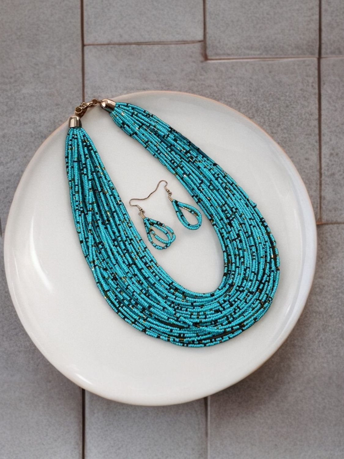 Earrings Plus Necklace Boho Style Jewelry Set