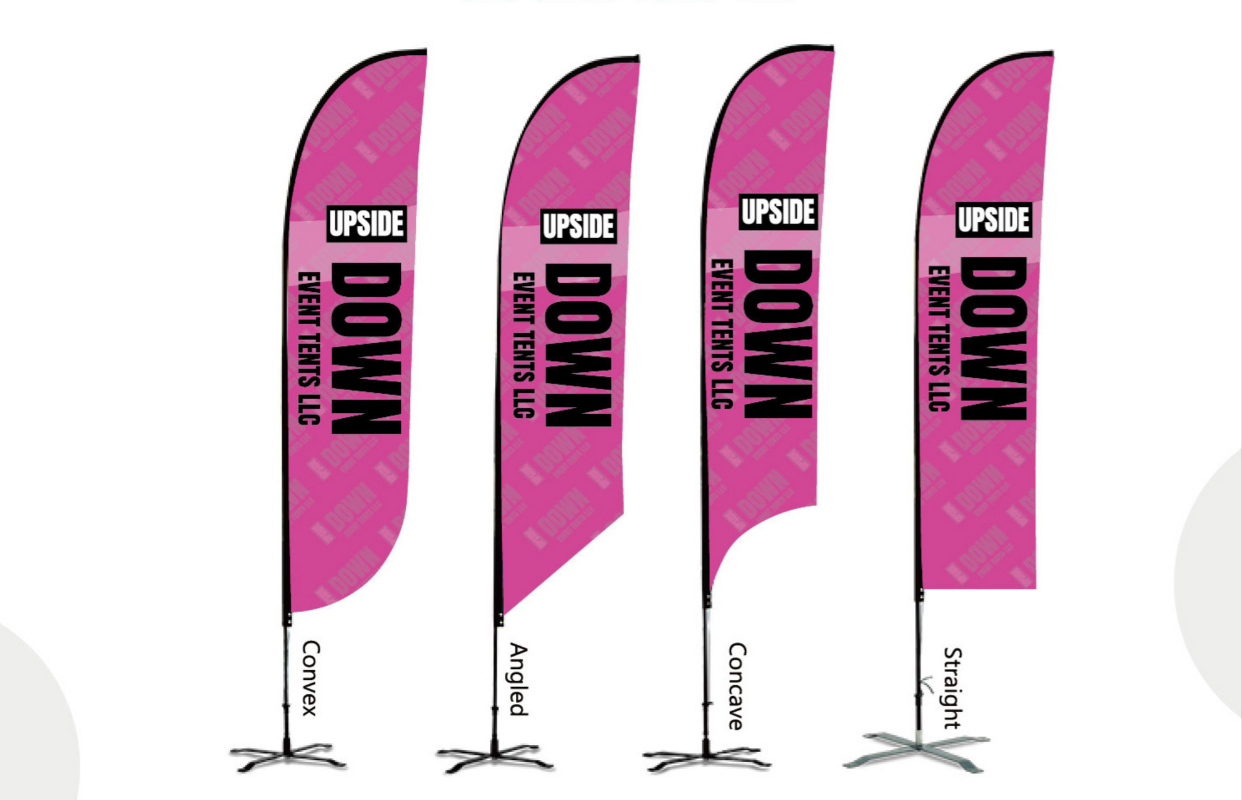 thumbnail image 2 of 13ft X 3ft Solid Hot Pink Swooper Feather Flag – Tall Windtail Advertising Banner For Events, Businesses, Attention Getter 2 of 5