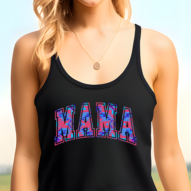 Aztec MAMA Black Tank