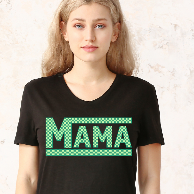 Mama Green Checkered