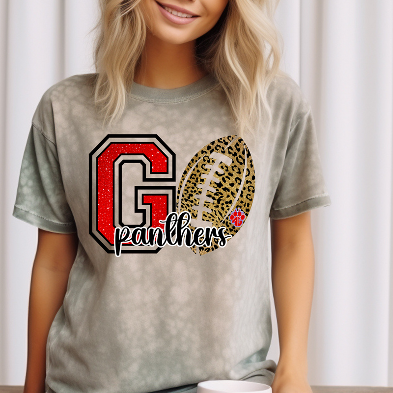 Go Panthers Glitter Football