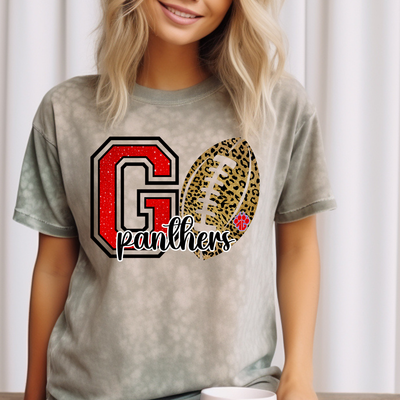 Go Panthers Glitter Football