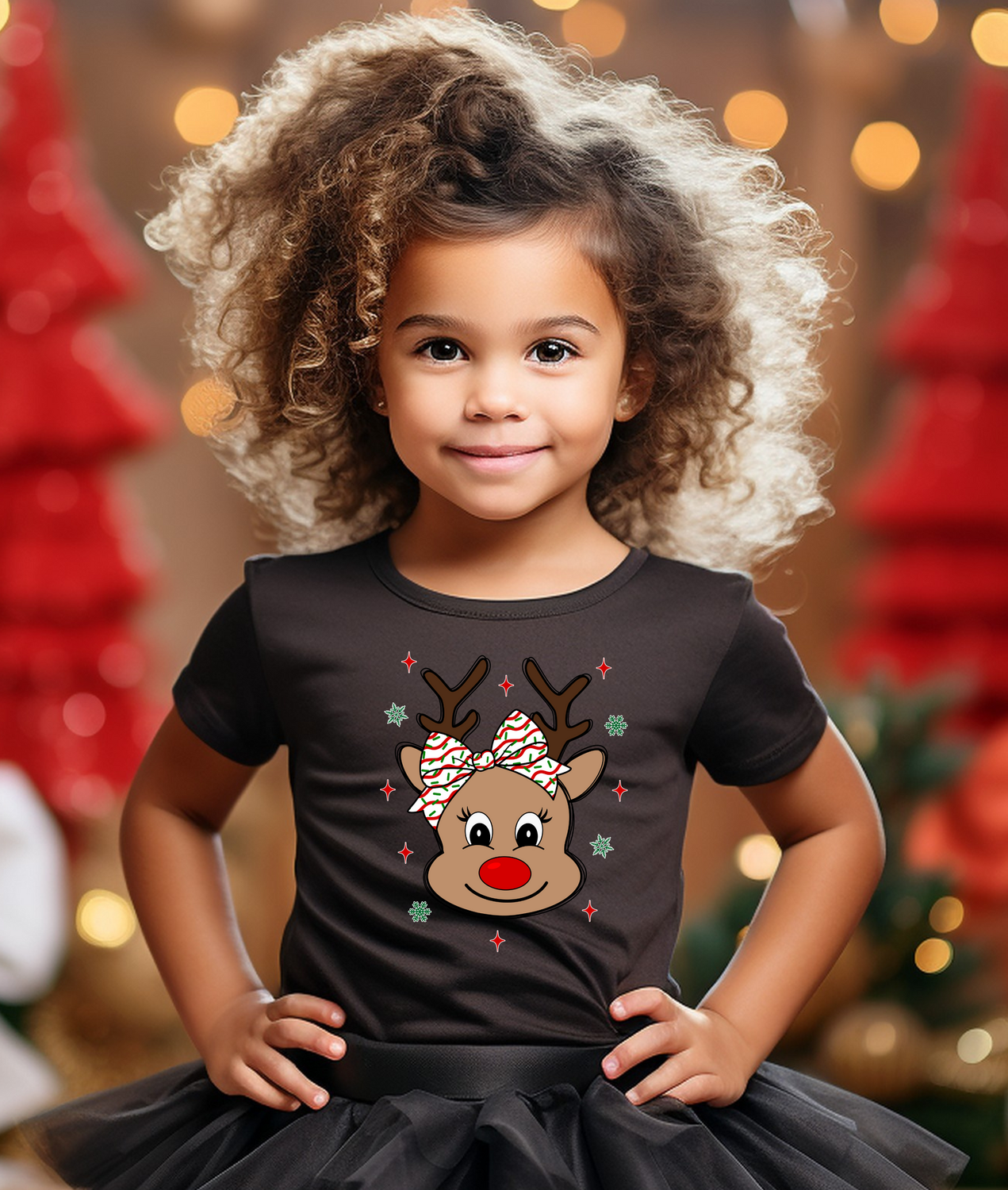 Girl Christmas Reindeer