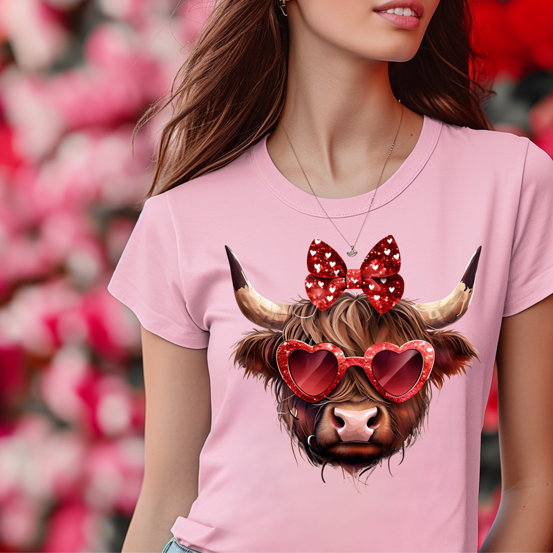 Highland Valentine's Day Cow