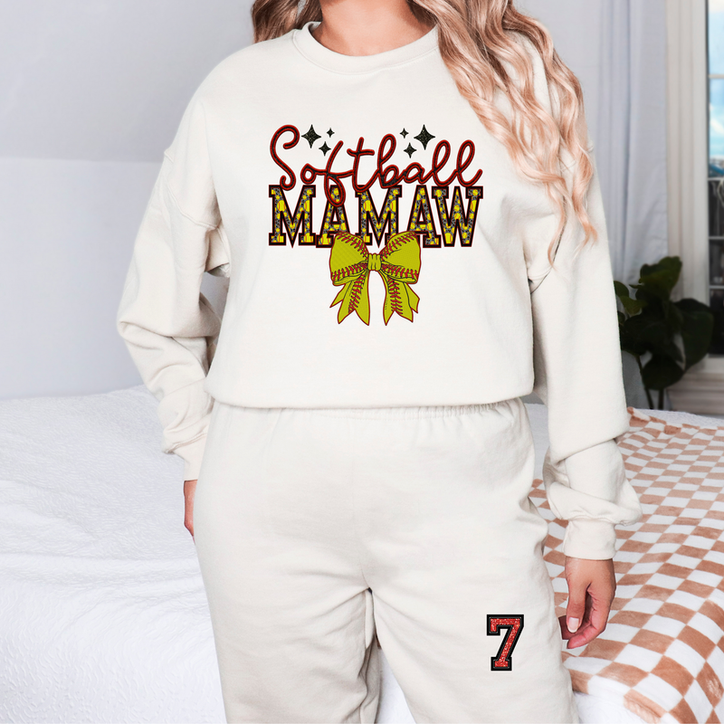 Softball Mamaw Jogging Suit